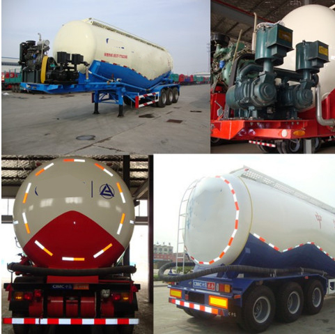 DFAC SINOTRUK 40m3 Cement Bulker Truck 4x2 3 Axles For Powder Transport