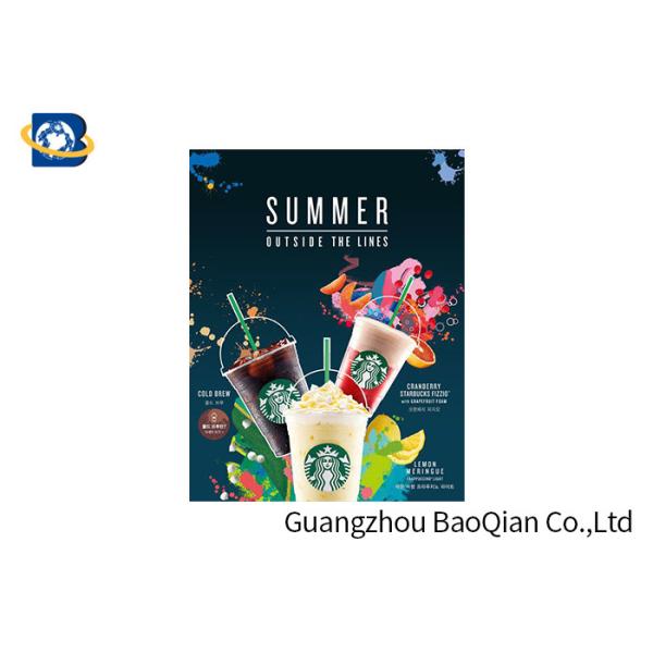 Еда/выпивая материал высокого определения плакатов 3Д Лентикуларес рекламы эко- дружелюбный