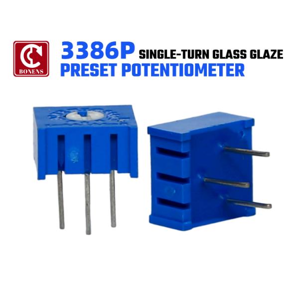 3386P-1-103 10K 1k 2k 5k 10k 20k 0.5W 1/2W PC Ключи через отверстие Тример Потенциометр Сермет 1 Поворачивание верхней регулировки