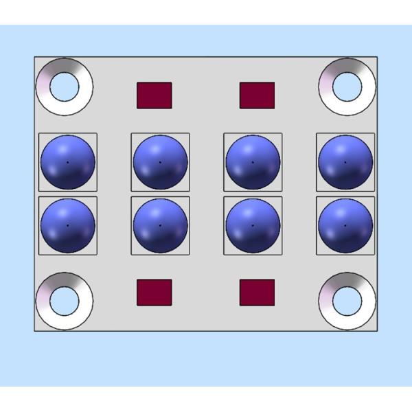 25W/Cm2 110W 395NM 405NM 6868 UV LED Module