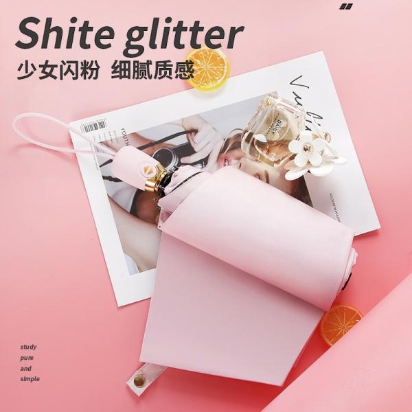 Japanese Small Fresh Three Fold Vinyl Advertising Umbrella with Customized Color