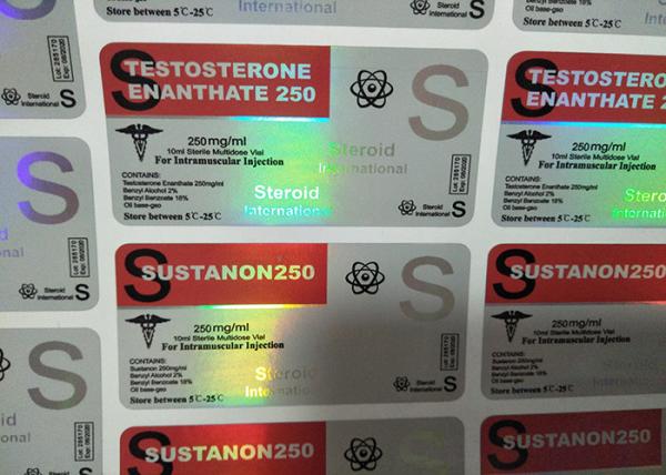 Os fármacos impermeáveis engarrafam a folha de empacotamento Vial Box do holograma com etiqueta
