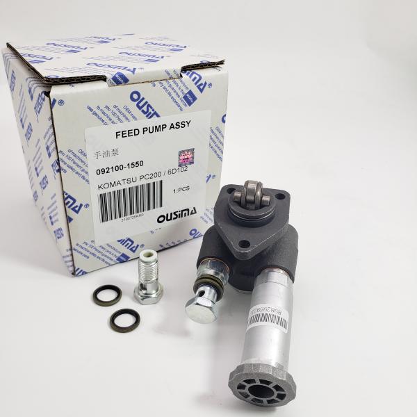 Bomba de alimentación assy Bomba de aceite manual 092100-1550 para KOMATSU PC200/6D102