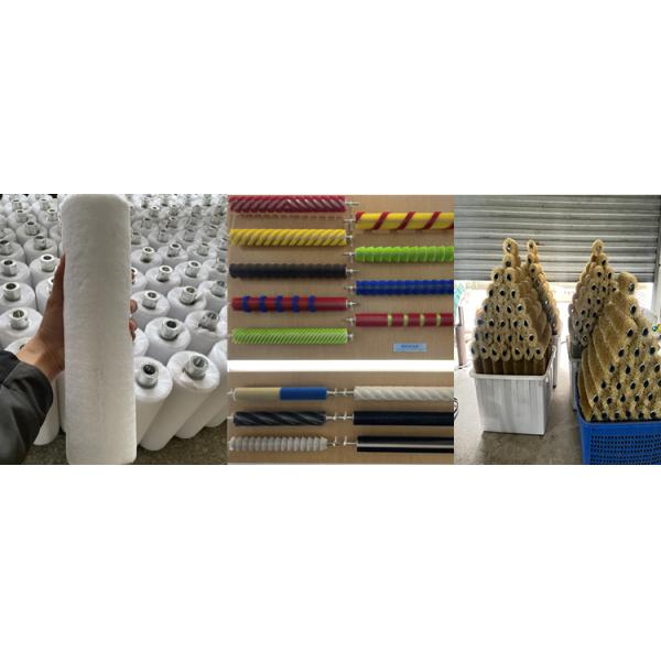 Tufted Bristle Custom Industrial Brushes Cylindrical Fruit Polishing Cleaning Brush Roller