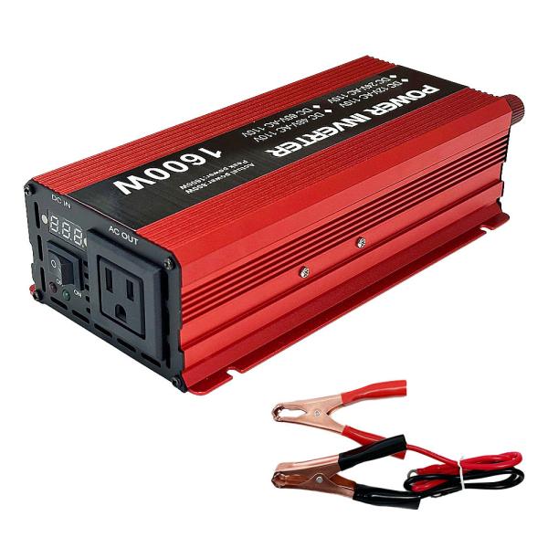 1600W Peak 12V 24V 48V 60V DC to AC Off Grid Power Inverter with Pure Sine Wave Output
