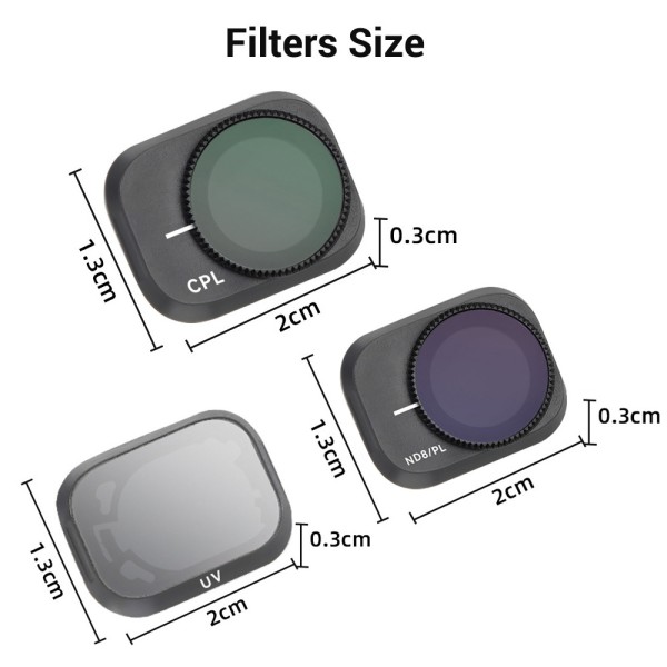 6 In 1 Drone Camera Filters Lightweight ND Filters For DJI Mini 3 Pro