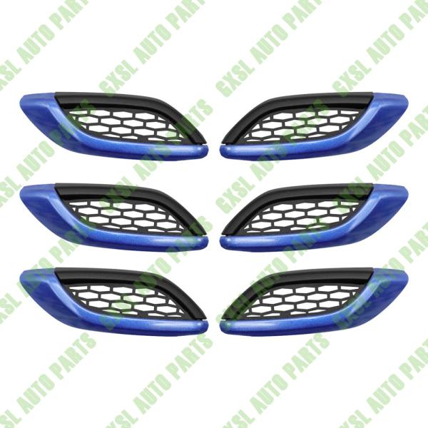 For Maserati Levante Blue Left Right Side Fender Air Outlet Vent Cover Strip Kit OEM 670065952 670065951