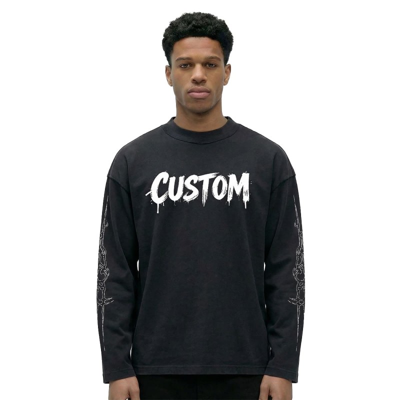 Comfortable Long Sleeve Cotton Shirts Vintage Customizable Size