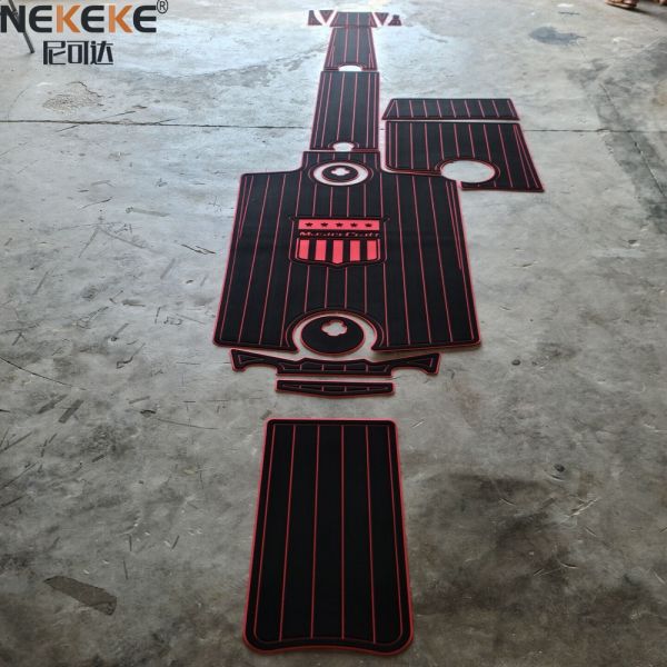 6mm Thickness 3000H UV Resistant Self Adhesive Marine EVA Flooring Boat Deck Mat for 2011 MasterCraft X25