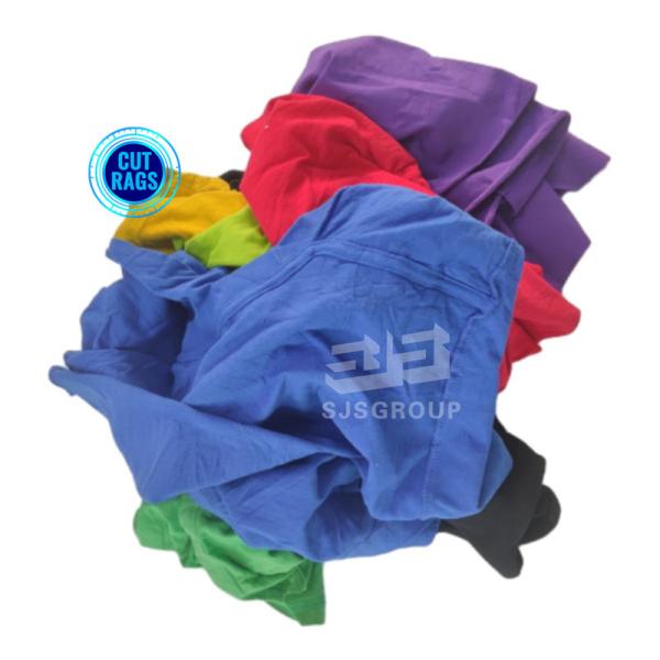 All purpose industrial cleaning wiping rags mix colour cloth scraps 5KG cotton rags for machinery