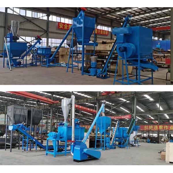 Производственная линия пеллет для кормов для домашних животных Птицеводство Животноводство Кормовые пеллетные заводы с 2 мм 4 мм 6 мм 8 мм