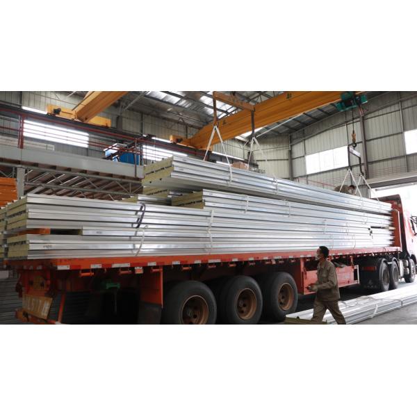 Heat Insulation Fireproof Rock Wool Sandwich Panel Roof Panel For Prefabricated House