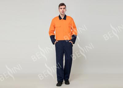 Double Stitching Safety Work Clothes High Visable Orange Jacket Bib Pants Suit