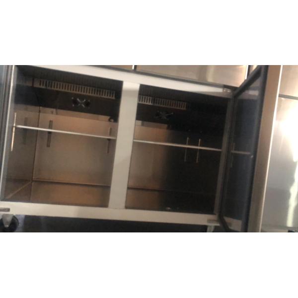 Stainless steel six door double temperature freezer  large capacity