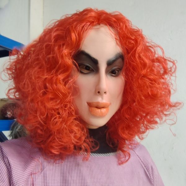 Latex Fantasy Mask for Theatrical Use - One Size Fits Most and Lightweight at 280g