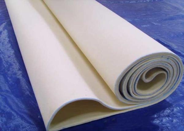 Professional Off White Needled Wool Felt  For Machine Ironer Thermal Printing