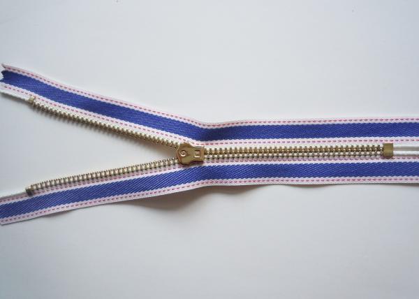 #15 Canvas zipper , Metal Teeth Zipper with Golden & Silver Pull zipper bag