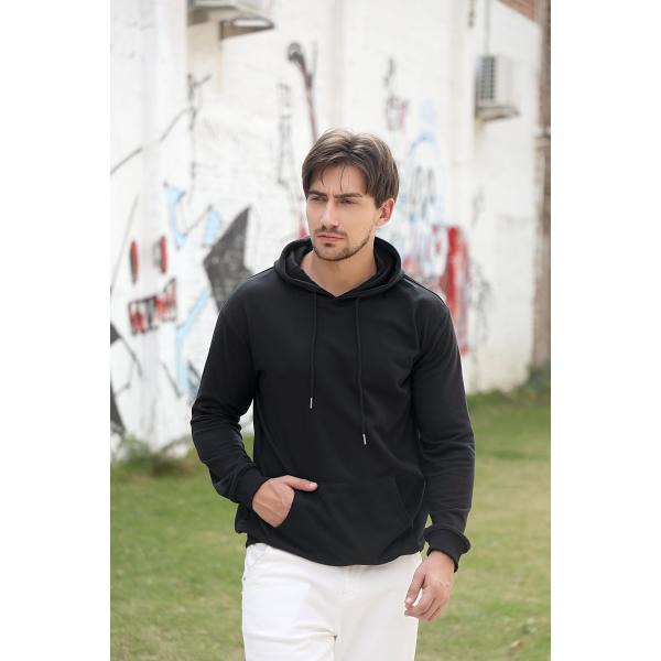 85% хлопок сокращения ODM SGS Hoodie пуловера анти- атлетический вышил логотипу