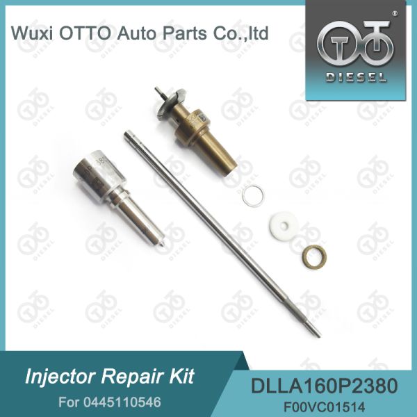 Kits de réparation de révision des injecteurs de carburant diesel pour injecteurs 0445110546 Buse DLLA160P2380
