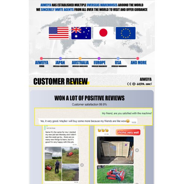 US Spot EPA Certified RC Lawn Mower Robot Wireless Control Flexible Steering Lawn Trimming Orchard Weeding Low Fuel Consumption