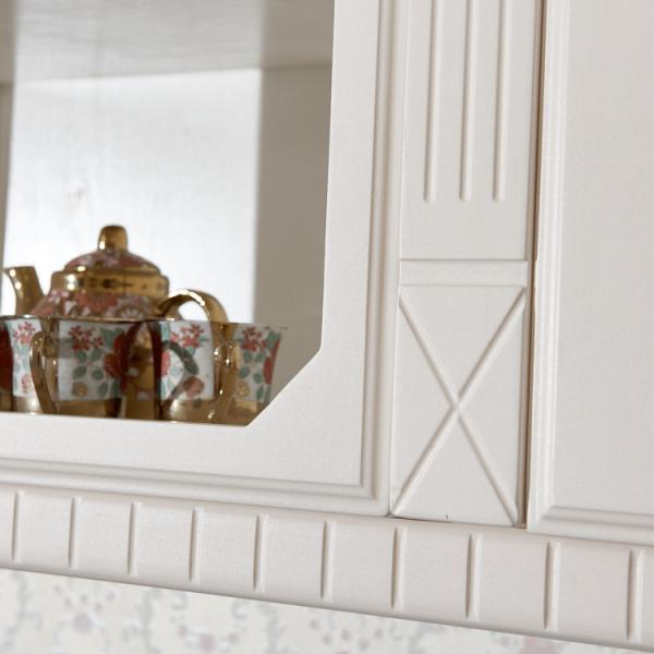 Real Solid Wood Stock Cabinets North Europe Classic All Paint Solid Wood Modular Kitchen