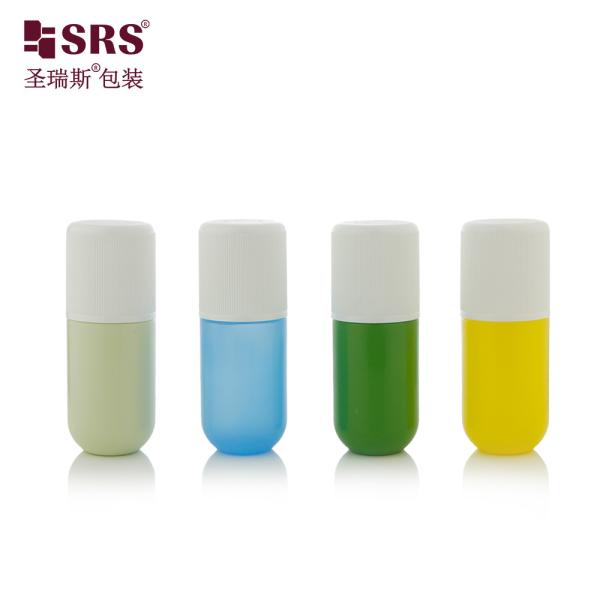 RPPA1-50ML Round Bottom PP Eco-friendly Material PCR Deodorant Roller Ball Bottle For Antiperspirant