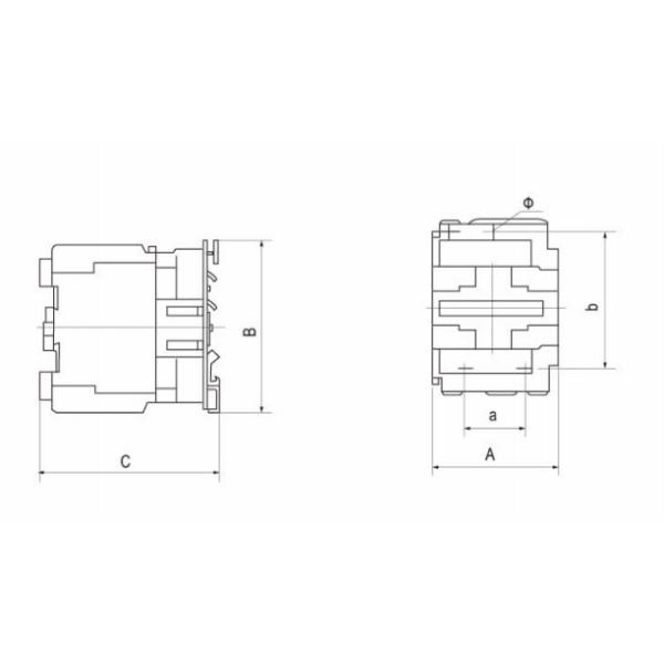 Промышленный контактор 220V 110A 1NO AC IEC60947 электрический плюс 1NC