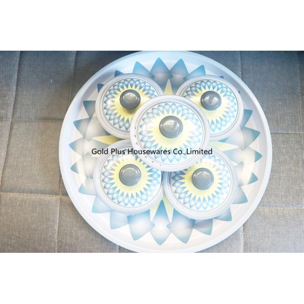 Wedding table decoration spun stainless steel tray with dip bowls set dinnerware hot deals candy bowl set online