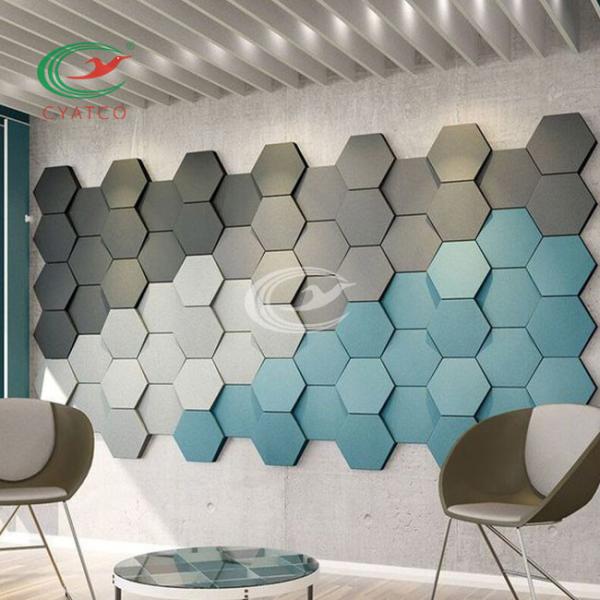 OEM Soundproof Hexagon Acoustic Panels Practical Eco Friendly
