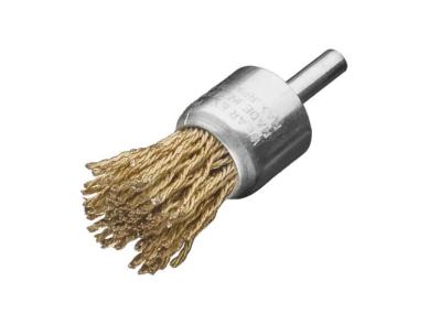 Solid Shank Copper Wire Knot End Brush 28mm OD for Rust Paint Removal