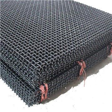 High Tensile 65mn Woven Steel Mesh Panels , Vibrating Screen Mesh For Crusher