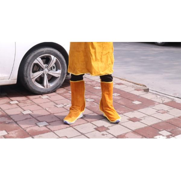 BWFC Cowhide Welding Foot Cover Lineman Tools For Construction Sites