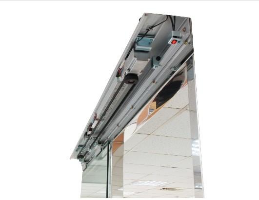 LED display Controller Shopping center Automatic Sliding Door , 150mm depth track