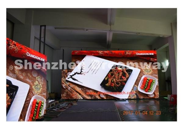 Clear Video Big LED Screen Hire / Indoor LED Display Rental 576 by 576 mm Cabinet
