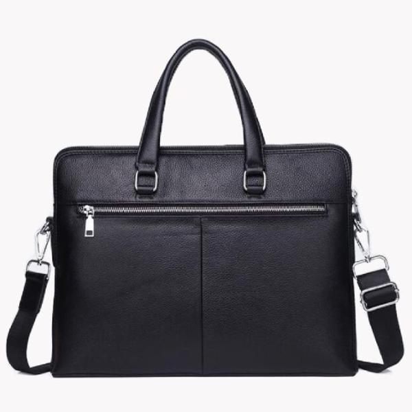 Couro da camada de homens de negócio primeiro mensageiro Bags do portátil de 14 polegadas