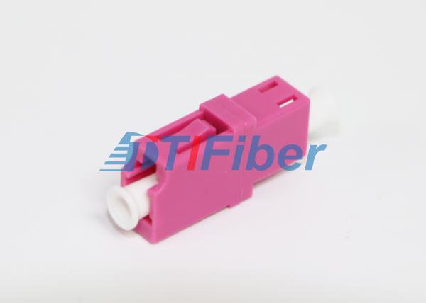 LAN Network OM4 Purple Color Fiber Optic Adapter with PBT Housing