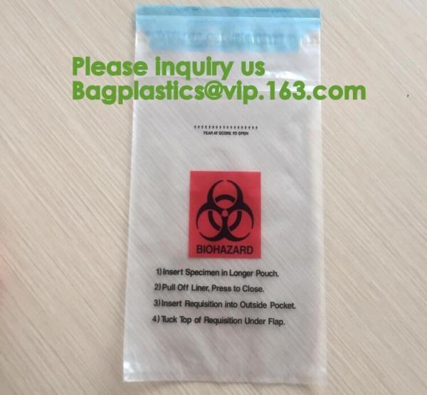 Bio-Medical Hazardous waste,Bio-hazard Specimen Bag 6″ X 9″ Printed English Medical Mart,Biological Waste Management and