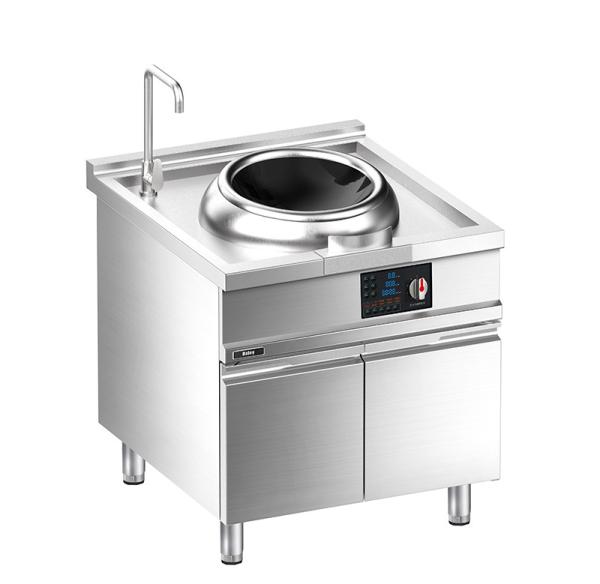 Floor Western Induction Wok Cooker with Cabinet