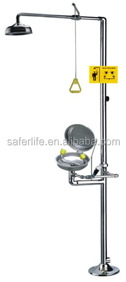 industrial hot sale emergency eye wash shower and station