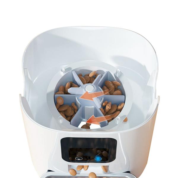White ABS 6L Smart Cat Feeder Automatic Pet Camera Feeder For Small Animals