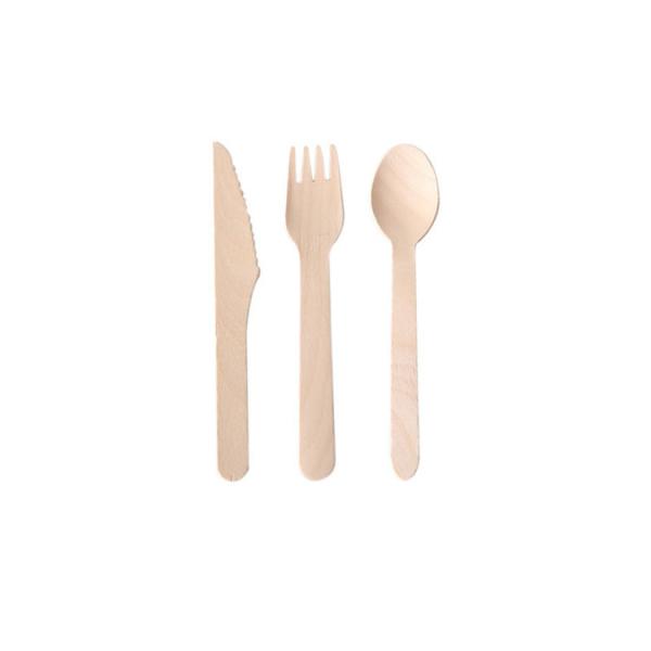 6.3-6.5 Biodegradable Cutlery Kits Durable Environmentally Friendly