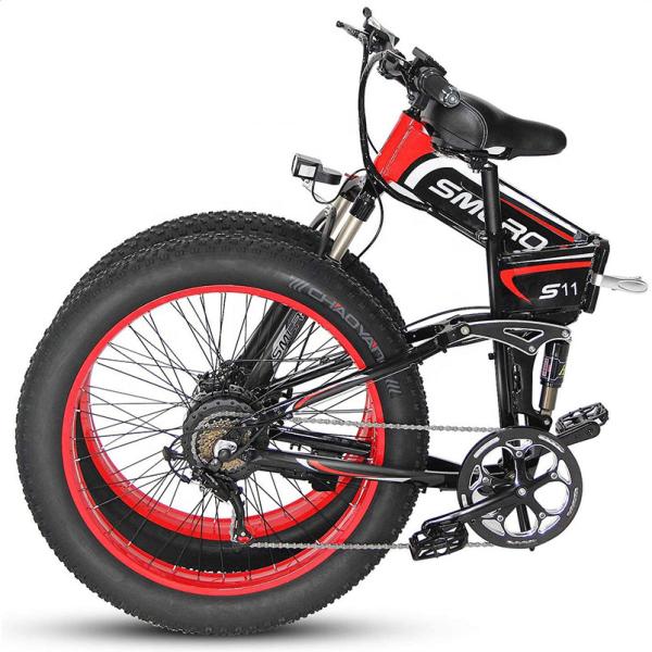1KW 26 Inch Fat Tire Electric Bike 31MPH With 70-80Nm Torque