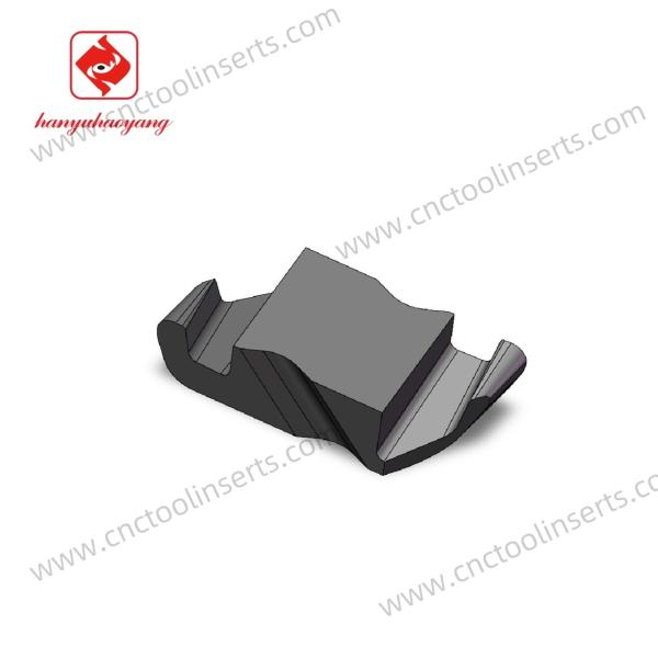 Outils de coupe hélicoïdaux de précision R2-R0.5 Inserts hélicoïdaux CNC pour l'usinage