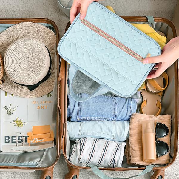 Xl Waterproof Hanging Travel Toiletry Bag Makeup Organizer Hook 11X3.9X7.9