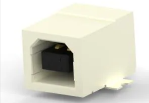 1x1 8P угол входа Rj45 модульный разъем B Blk 4pos R/A SMT 30u