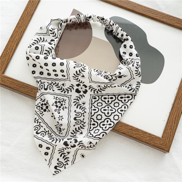 vintage hair bands triangle wrap head women's hair corset elastic cloth headband manufacturers supply