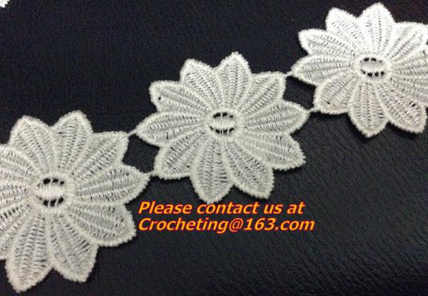 handmade hook needle crochet diy accessories three-dimensional flower
