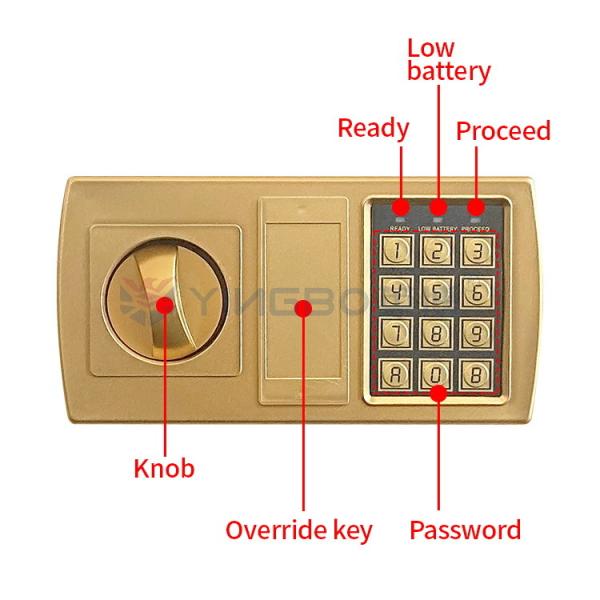 ホームセキュリティ 電子セーフ デジタルロック 全桁のキーボード YB/E-20---30