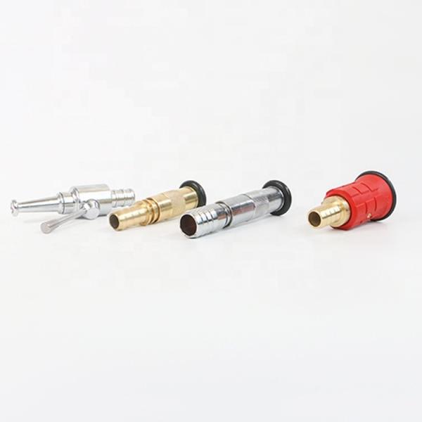 Natural Or Chrome Plated Brass Fire Hose Reel Nozzle Fighting Equipments Jet Spray Type