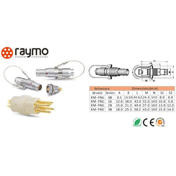Metal Circular Push Pull Connectors IP50 Rating Mpact Structure With OEM ODM Service